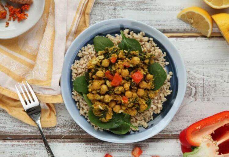 Turmeric Chickpea Scramble Turmeric Chickpea Scramble